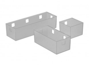 Комплект контейнеров Banio для ящиков,прозрачный пластик, серый, Art.9207260, Hettich
