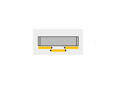 Комплект демпферов Silent System на открывание для TopLine L 3 дв. шкафа, профиль перед верх.пан. Art. 9169656, Hettich