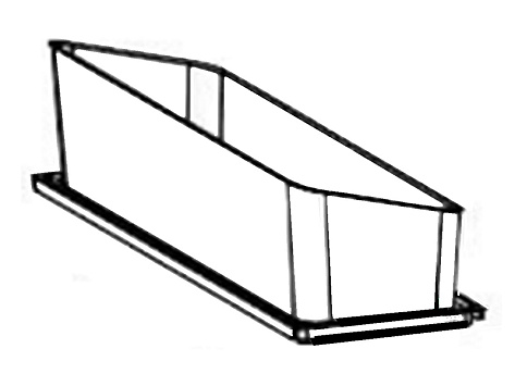 Сушилка выкатная И14, Дайнинг Агент 600 мм (модули: д/посуды Б, с реш Б), титан, дно белое, Art. 2395649706, Kessebohmer