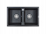 Мойка Paulmark ZWILLING , PM238150-BLM  , 810х500мм, кварцевая композитная мойка, черный металлик